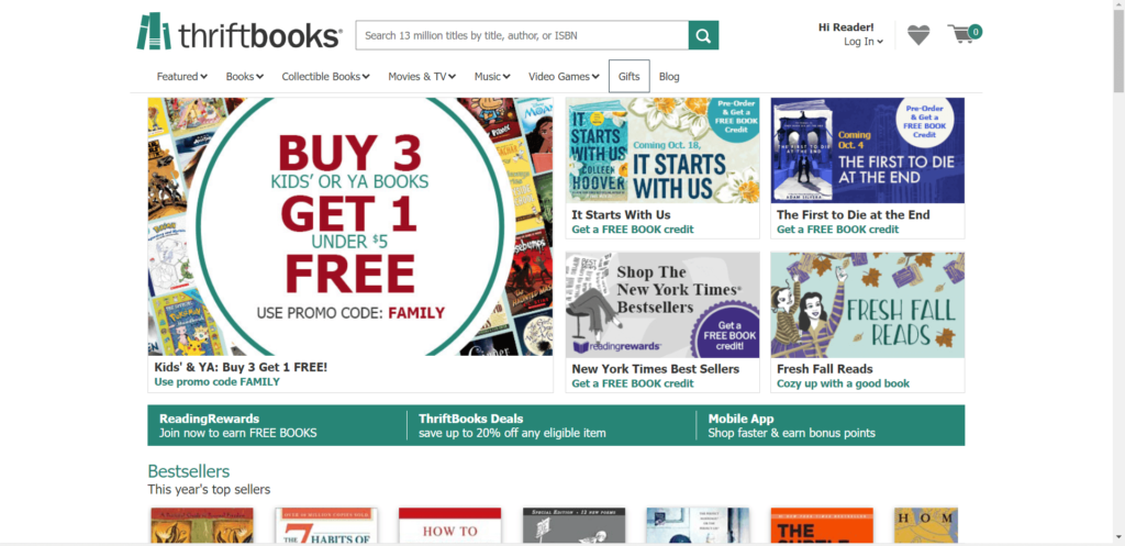 ThriftBooks Homepage