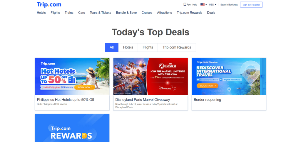 Trip.com Top Deals