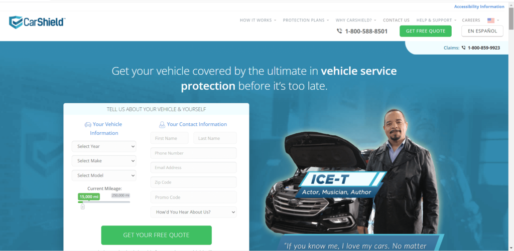 CarShield Homepage