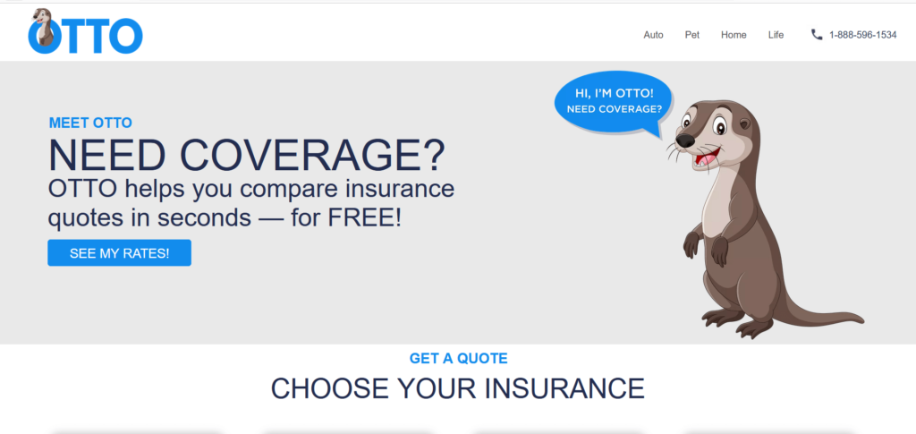 Otto Insurance Homepage