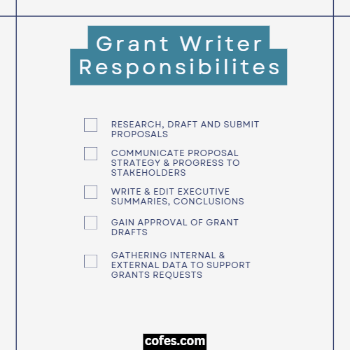 Grant Writer Responsibilities