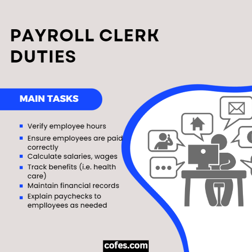 List Of Payroll Clerk Duties For Resume