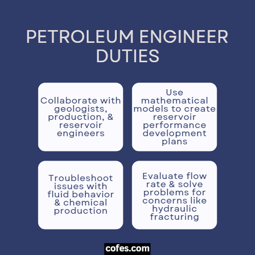 Petroleum Engineer Duties
