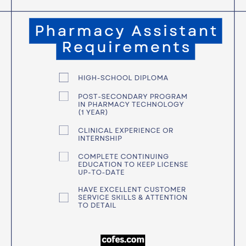 Pharmacy Assistant Requirements