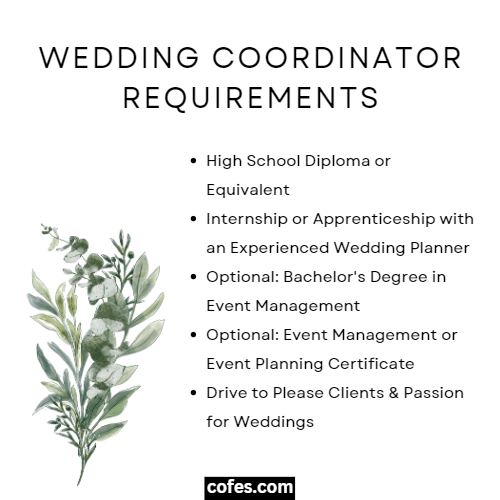 Wedding Coordinator Requirements