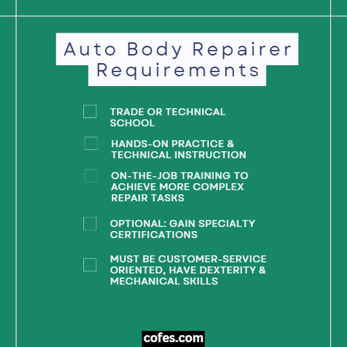 Auto Body Repairer Requirements