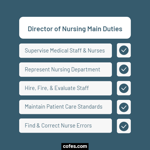 Director of Nursing Main Duties
