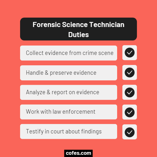 Forensic Science Technician Duties