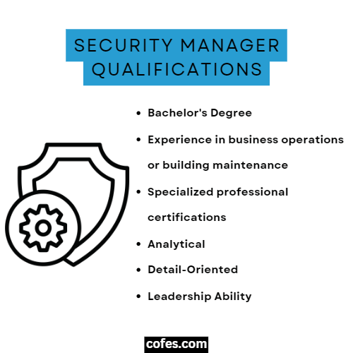 Security Manager Qualifications