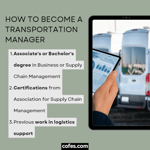 Transportation Manager Requirements
