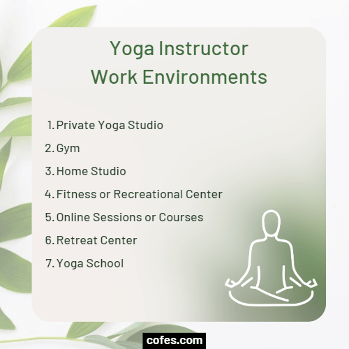 Yoga Instructor Work Environments